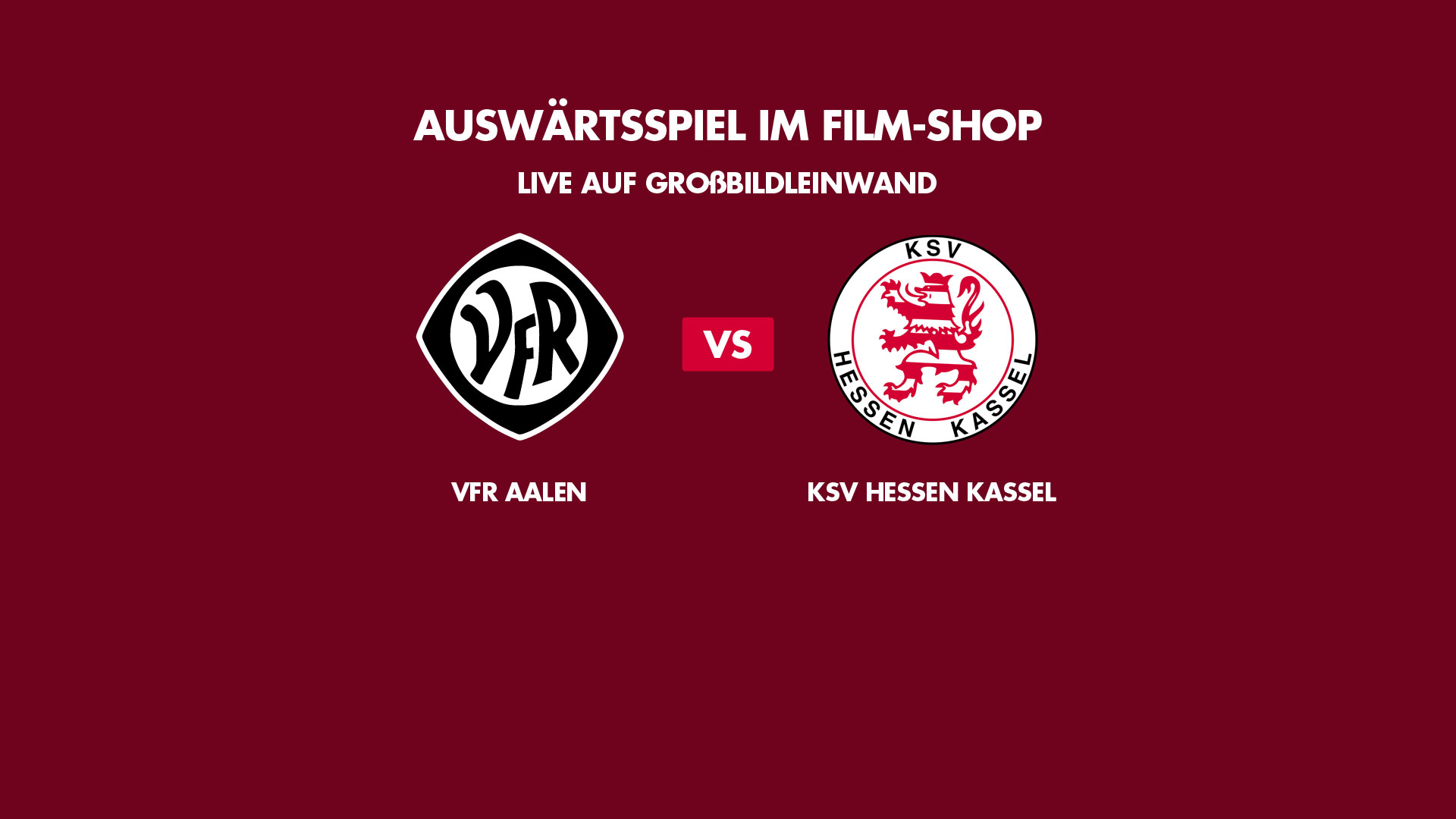 VFR Aalen <br>vs. KSV Hessen Kassel